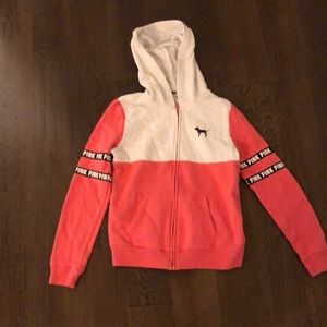 PINK zip up hoodie